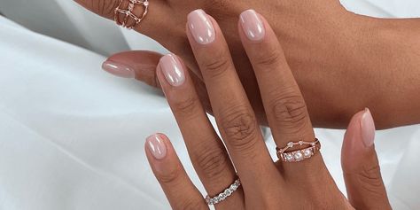 10 Glazed Donut Nail Ideas to Try for a Hailey Bieber-Approved Manicure Glazed Donut Nails Color, Chocolate Glazed Donut, Glazed Donut Nails, Donut Nails, Pedi Ideas, Chocolate Glazed Donuts, Strawberry Glaze, Glazed Donut, Nail Trend