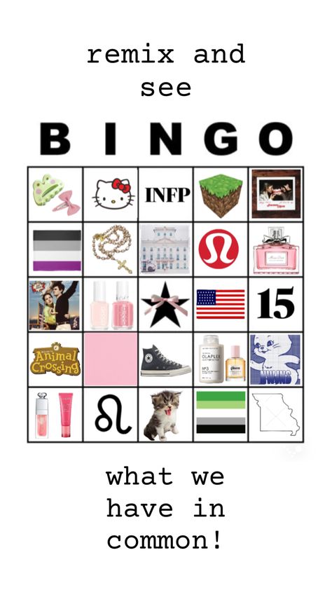 #bingo #gtkm #cute #girlcore #aroace #lovelana #melaniemartinez #newjeans Infp, Melanie Martinez, Essie, Bingo, Energy