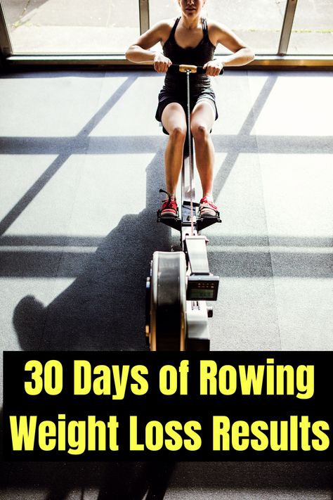 Benefit Of Rowing Machine, Row And Weights Workout, Rower Machine Before And After, How To Row Machine, Rowing And Strength Workout, Rowing Machine Exercises, Rowing Workout Before And After, Rowing Machine Body Transformation, Row Workout At Home