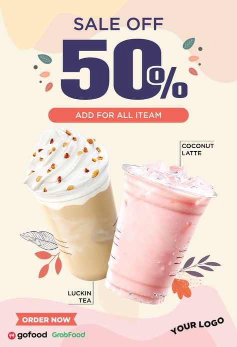 Milk tea drink social media post or poster promotion#pikbest#templates Boba Tea Poster, Drink Promotion Poster, Milktea Poster, Vouchers Design, Drink Social Media Post, Ice Chocolate Drink, Milk Poster, Milk Curd, Poster Promotion