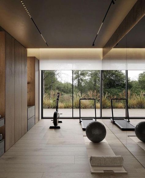 Small Home Gym, Wellness Room, Gym Room At Home, Gym Interior, Interior Minimalista, Trening Fitness, Home Gym Design, Gym Room, Gym Decor