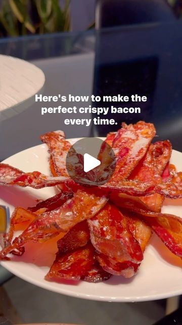 Karen Rosenbloom on Instagram: "Perfect bacon every time 🥓 — Things I learned in culinary school/ restaurants #bacon #cooking #howto #athome #breakfast #recipe #easyrecipe" Breakfast Recipes With Bacon, Bacon Breakfast Ideas, Unique Bacon Recipes, Perfect Bacon, Things I Learned, Culinary School, Bacon Recipes, Breakfast Recipe, Crispy Bacon