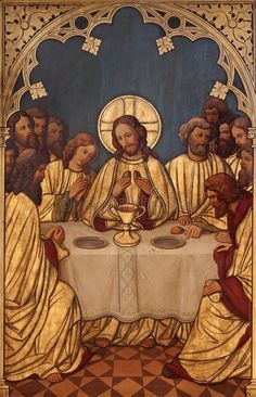 Communion Wine, Jesus Last Supper, Last Super, Jesus Christ Painting, Catholic Images, The Last Supper, Christ The King, Pictures Of Jesus Christ, Jesus Painting