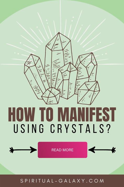 Using Crystals To Manifest, How To Use Crystals To Manifest, Manifest With Crystals, How To Manifest With Crystals, How To Use Crystals, Kinds Of Crystals, Affirmation Crystals, Abundance Spells, Moon Crystals