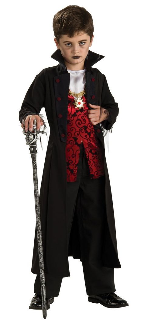 Boys Vampire Costume, Vampire Child, Vampire Costume Kids, Royal Vampire, Vampire Kids, Dracula Costume, Party City Costumes, Horror Halloween Costumes, Vampire Halloween Costume