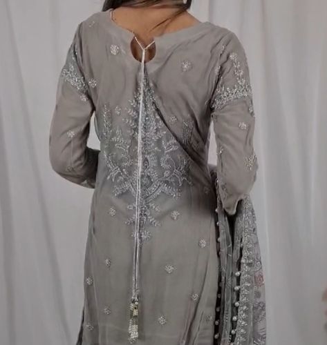 Elegance Meets Tradition: The Gulnaaz Dress 🌙✨ Step into the festive season with our stunning Gulnaaz dress from our Eid collection. Crafted with intricate details and designed to bring out the elegance in every woman, this piece blends traditional Pakistani aesthetics with contemporary style. Perfect for your Eid celebrations, it promises to make you stand out with grace and charm. Don't miss out—shop now and elevate your Eid wardrobe! Eid fashion, Pakistani style, UK fashion, Desi elegan... Gray Eid Dress, Gray Pakistani Dress, Eid Embellished Floor-length Dupatta, Eid Lawn Suit With Pearl Embroidery Semi-stitched, Eid Embellished Semi-stitched Lawn Suit, Eid Fashion, Eid Collection, Uk Fashion, Every Woman