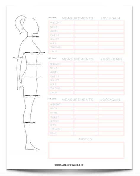 Free Printable Fitness Tracker Printable Fitness Tracker, Fitness Journal Printable, Body Measurement Tracker, Fitness Planner Free, Fitness Tracker Printable, Diet Tracker, Body Measurement Chart, Fitness Planner Printable, Tracker Free