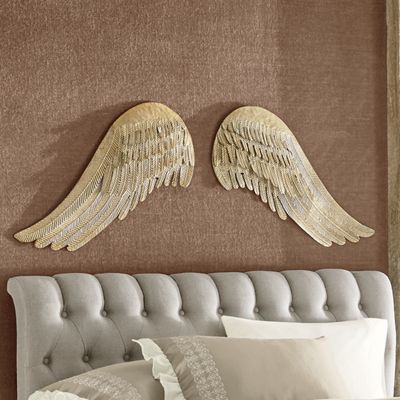 Angel Wings Pitcher Ideas, Metal Angel Wings, Wings Wall Art, Angel Wings Wall Art, Angel Wings Wall Decor, Wall Decor Signs, Angel Wings Wall, Wing Wall, Metal Wings