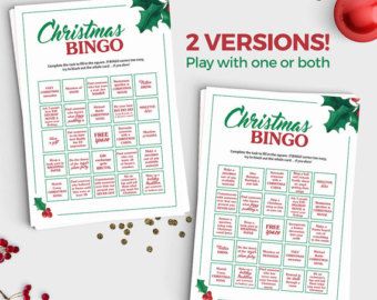 Christmas Bingo Scavenger Hunt Game - Instant Download - 5x7 Printable - Fun Christmas Party Game for Teens and Adults - 2 Versions Christmas Scavenger Hunt For Adults, Christmas Party Favor Ideas, Scavenger Hunt For Adults, Christmas Party Games For Adults, Bingo Christmas, Funny Christmas Games, Christmas Games For Adults, Inflatable Christmas Decorations, Scavenger Hunt Ideas