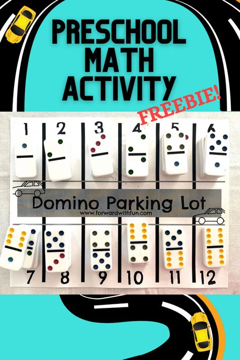 Dominoes Math Games, Beginning Addition, Domino Math, Math Activities For Preschool, Math Activities For Toddlers, Easy Math Activities, Space Preschool, Preschool Mom, Activity For Preschoolers