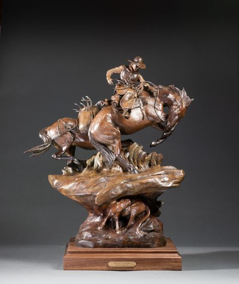 Western Art | Cowboy Artists of America | Dustin Payne Western Sculpture, Cowboy Artists, Western Artwork, Western Artist, Buffalo Bill, Western Homes, Cowboy Art, Western Home Decor, Western Art