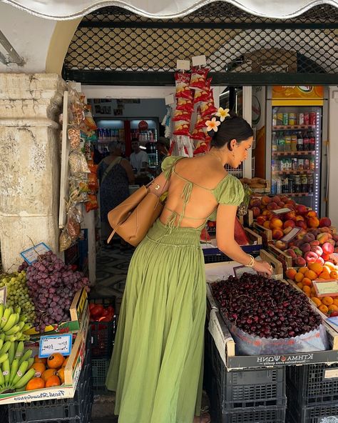 Natalia Chamova | a day in the old town <3 @freepeople ad #freepeoplepartner #cottagecore #maxidress #backlessdress #pinterestinspired #pinterestaesthetic | Instagram Corfu Greece Aesthetic Outfits, Colourful Fashion, Curvy Casual Outfits, Fashion Dream Job, 2024 Aesthetic, Cottagecore Outfits, Corfu Greece, European Girls, Pin Up Outfits