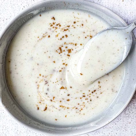 Dahi for Chaat (Indian Yogurt Sauce) Indian Yogurt Sauce, Chaat Indian, Indian Yogurt, Indian Sauces, Full Fat Yogurt, Chaat Recipe, Vegan Yogurt, Veggie Dip, Savory Soups