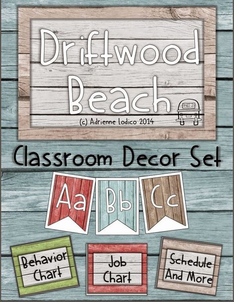 Beach Camping Ideas, Ocean Classroom, Beach Decorations, Ocean Theme Classroom, Classroom Calendar, Class Theme, Driftwood Beach, New Classroom, Classroom Theme