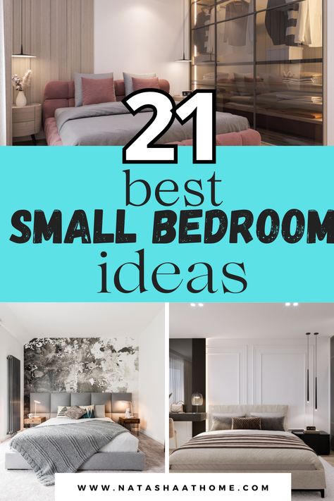 Looking to decorate your small bedroom? Explore these 21 ingenious small bedroom ideas for inspiration to elevate the charm of your space. Small Bedroom Ideas On A Budget, Small Double Bedroom, Bedroom Layouts For Small Rooms, Small Bedroom Bed, Small Room Layouts, Small Bedroom Ideas For Women, Bedroom Ideas For Small Rooms Women, Very Small Bedroom, Small Bedroom Ideas For Couples