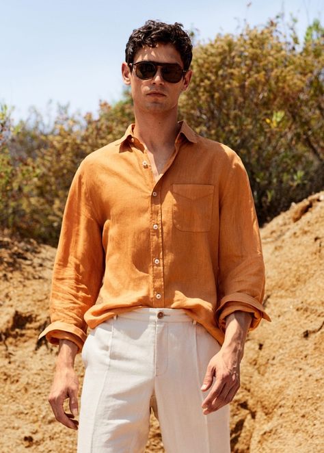 Spanish Outfits Men, Spanish Men Style, Spanish Men Fashion, Greek Mens Fashion, Men Neutral Color Outfit, Boho Outfit Men, Greek Fashion Men, Boho Mens Fashion, Minimal Mens Fashion