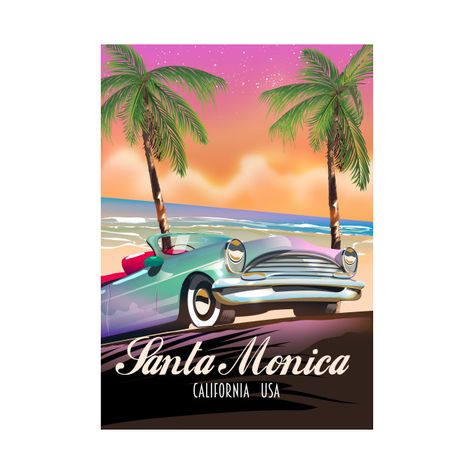 Los Angeles Travel Poster, Paradise Cove Malibu, Malibu Los Angeles, Los Angeles Travel, Retro Travel Poster, Santa Monica California, Malibu California, California Art, Photo Vintage