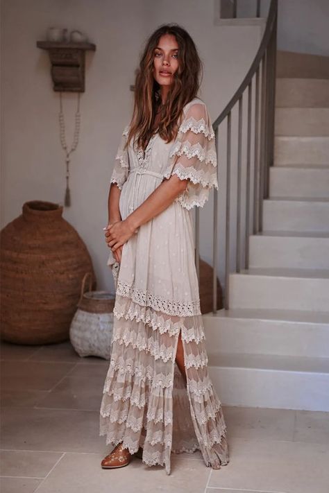 Lace Beach Dress, Carmen Dress, Boho Swimwear, Dress Weights, Bohemian Maxi, Lace Maxi, Bohemian Clothes, Lace Maxi Dress, Lace Design