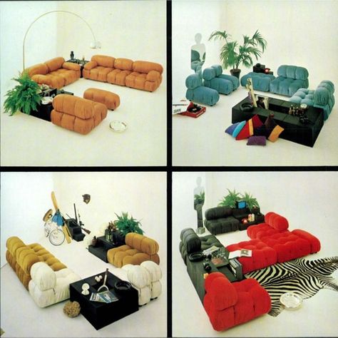 Camaleonda System by Mario Bellini - Italian Design Club 1970s Interior Design, Camaleonda Sofa, Moma Museum, Design Club, Mario Bellini, Couch Design, Hidden Objects, Cool Inventions, Bellini