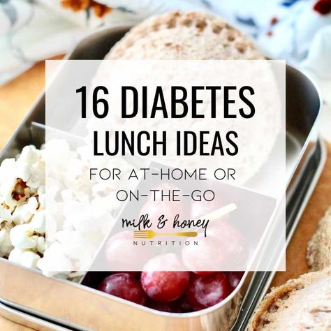 Prediabetic Diet, Healthy Recipes For Diabetics, Easy Healthy Lunches, Milk Honey, Diet Food List, Idee Pasto Sano, Lunch Ideas, Warning Signs, Healthy Lunch