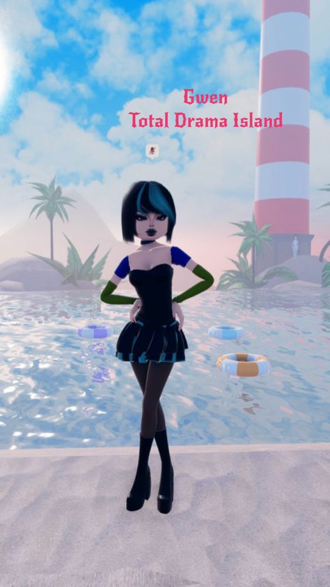 #dresstoimpress #totaldramaisland Island Outfit, Island Dress, Total Drama Island, Manga Artist, Total Drama, Dress To Impress, Drama