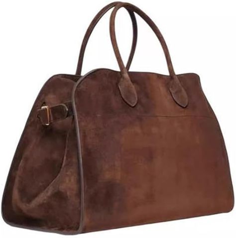 Amazon.com: Generic Soft Genuine Leather Satchels Bags for Women, Top-Handle Tote Bags, Leather Armpit Bag,Casual Shoulder Hobo Waterproof commuter Bag(Color:Brown Suede,Size:Large) : Clothing, Shoes & Jewelry Suede Tote Bag, Suede Tote, Suede Handbags, Travel Handbags, Leather Satchel Bag, Cute Tote Bags, Women Vintage, Leather Satchel, Casual Bags