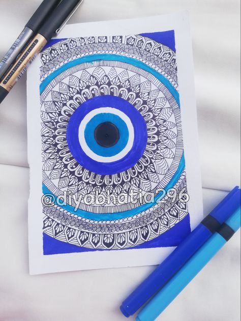 Mandala art 
Evil eye mandala 
Art 
Tutorial 
Artist