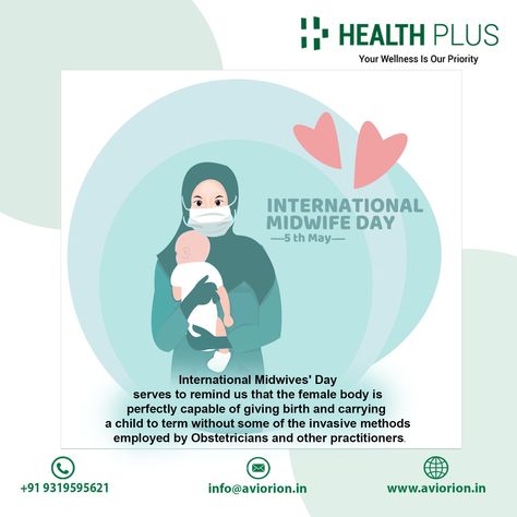 Happy International Midwives Day serves to remind us that the female body is perfectly capable of giving birth and carrying a child to term without some of the invasive methods employed by Obstetricians and other practitioners. #aviorion #aviorionpvtltd #pharmacyhplus #midwives #midwife #homebirth #midwifery #pregnancy #birth #pregnant #midwifelife #empoweredbirth #childbirth #baby #midwiferycare #birthwithoutfear #naturalbirth #newborn Health Plus, Baby Boy Cards, Home Birth, Natural Birth, Boy Cards, Pharmacy, Baby Boy