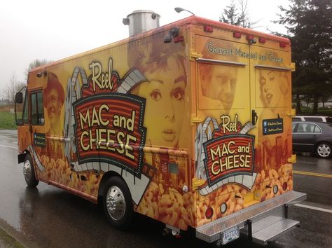 REEL MAC AND CHEESE FOOD TRUCK - Vancouver, BC Best Mac And Cheese, Cheese Food, Best Mac, Food Trailer, Van For Sale, Vancouver Bc, Cheese Recipes, Mac And Cheese, Food Truck