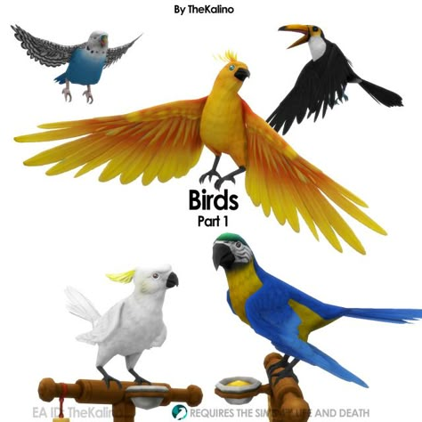 Birds (Part 1) Sims 4 Stuff Packs, Sims 4 Stardew Valley, Free Sims 4 Cc, Mods For Sims 4, Cc Finds Sims 4, New Sims 4 Cc, Cc Packs, Furniture Cc, Female Sims