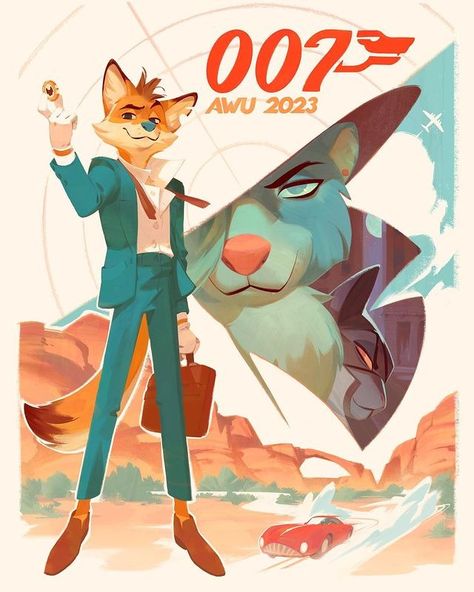 Nicholas Kole | This weekend @erkshnrt and I are in Utah, where @anthroweekendutah commissioned this poster for the con! I had loads of fun with it- got to… | Instagram