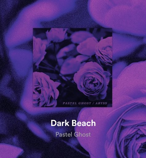 Pastel Ghost Poster, Dark Beach Pastel Ghost, Pastel Ghost Aesthetic, Beach Pastel, Pastel Ghost, Pinterest Widget, Dark Beach, Ghost Album, Purple Beach