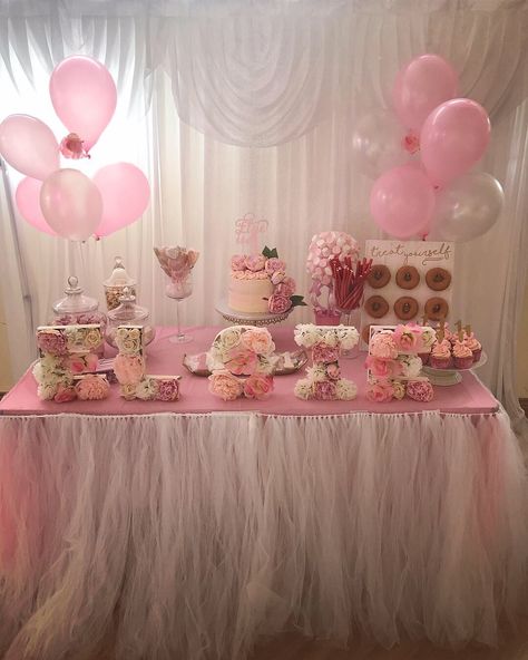 My baby girls 1st birthday table Baby Girls 1st Birthday, Baby Table, Birthday Table Decorations, Decal Codes, Birthday Inspo, Birthday Party Tables, Bloxburg Decal Codes