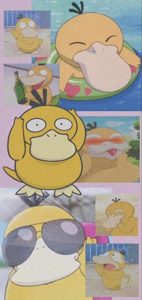 Psyduck Pokemon Concierge, Psyduck Wallpaper Iphone, Psyduck Aesthetic, Psyduck Wallpaper, Iphone Wallpaper Pokemon, Christmas Pokemon, Duck Wallpaper, Pokemon Backgrounds, Pokemon Wallpaper