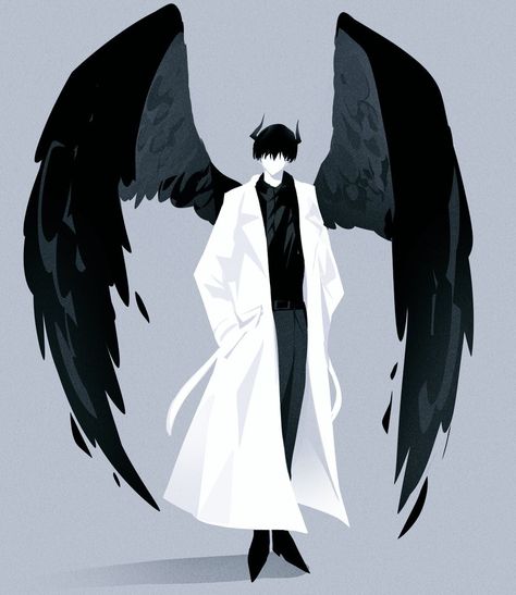 Kim Dokja With Wings, Kim Dokja Wings, Wings Drawing, Kim Dokja, Omniscient Reader, 5 Anime, Wings Design, Angels And Demons, Angel Art