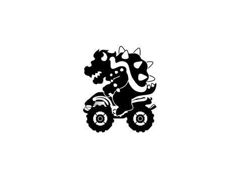 Bowser - Mario Kart Icon Bowser Tattoo Design, Bowser Tattoo Ideas, Bowser Tattoo, Bowser Art, Mario Kart Characters, Mario Svg, Tat Inspiration, Icon Tattoo, Shell Tattoos