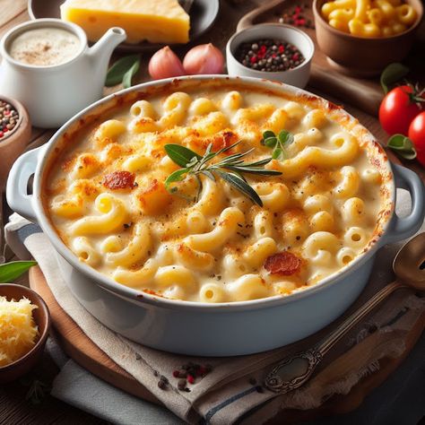 Cooking up Joy - Made with love: Heavenly Creamy Baked Macaroni and Cheese Chicken Bacon Ranch Pasta, Creamy Macaroni And Cheese, Macaroni And Cheese Recipe, Cheesy Chicken Broccoli, Creamy Chicken Pasta, Macaroni N Cheese Recipe, Chicken Broccoli Casserole, Baked Macaroni, Baked Mac