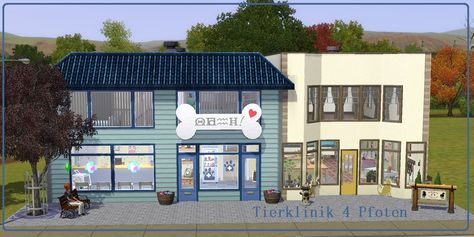 Sims 3 Worlds, Sims Pets, Pet Clinic, Vet Clinics, Animal Room, Sims 4 Build, Pet Carriers, Shelter Dogs, Sims 2