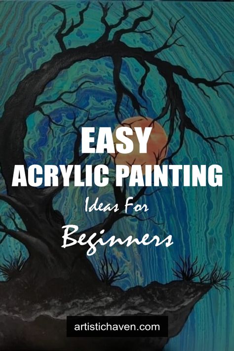 The idea might not be new to you but painting, or should I say, smearing the canvas with integrating colors, is a thing to get emersed. The spectators get to witness a mesmerizing view, while for the artist it’s a breath of fresh air. While we have been accustomed to paintings of various kinds, the easy acrylic painting ideas for beginners on canvas have gained much prominence. Acrylic paint is a fast-drying paint made from the pigments immersed in acrylic polymer emulsion, plasticizers,...... Acrylic Painting Images, Acrylic Painting Ideas On Canvas, Acrylic Painting Ideas For Beginners, Easy Acrylic Painting Ideas, Acrylic Portrait Painting, Easy Acrylic Painting, Painting Ideas For Beginners, Acrylic Painting Ideas, Start Painting