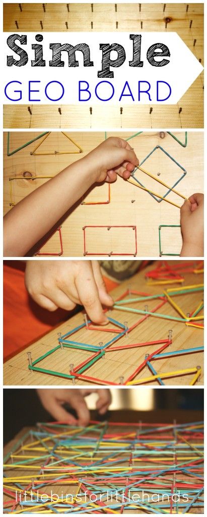 geo board simple DIY homemade fine motor math toy Geo Board, Math Toys, Stem Learning, Homeschool Math, Quiet Books, Motor Activities, Fine Motor Activities, Preschool Math, Stem Activities