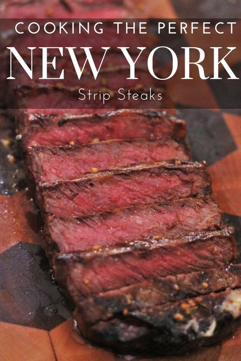 How to Cook the Perfect New York Strip Steak Ny Strip Steak Recipes, Surf N Turf Recipes, Steak Marinades, Strip Steaks, Hey Grill Hey, New York Strip Steak, Strip Steak Recipe, Grilled Beef Recipes, New York Strip