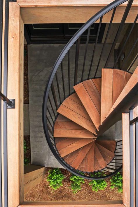 contemporary-home-staircase Wooden Spiral Staircase, Spiral Staircase Dimensions, Wayzata Minnesota, Spiral Staircase Kits, Spiral Stairs Design, Lake Minnetonka, Beautiful Flooring, Open Plan Living Room, Spiral Stairs