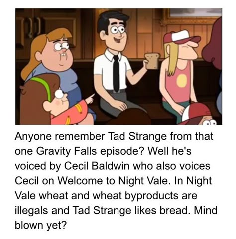 Welcome to Night Vale is secretly Gravity Falls << *whispers* it's the other way around>>>>Welp, now we know what Cecil looks like Tad Strange Gravity Falls, Cecil Night Vale, Night Vale Quotes, Gravity Falls Secrets, Tad Strange, Glow Cloud, The Moon Is Beautiful, Welcome To Night Vale, Night Vale