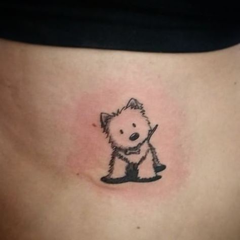 Westie Tattoo, Line Doodles, Daisy Dog, Westie Puppies, Westie Dogs, Ink Master, Dog Tattoo, Dog Tattoos, Animal Tattoos