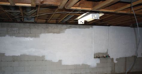 Basement Finishing: Do Not Paint Your Walls Painting Basement Walls, Basement Floor Paint, Waterproofing Basement Walls, Concrete Basement Walls, Painting Basement Floors, Basement Painting, Flooded Basement, Cement Blocks, Waterproof Paint