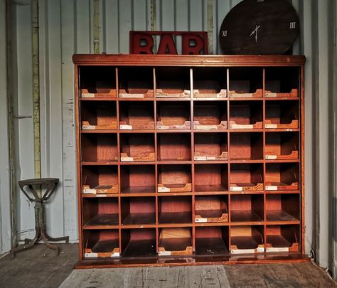 Large Oak Pigeon Hole Unit Pigeon Hole, Rope Mirror, Antique Bookcase, Bookcases For Sale, Bathroom Mirror Frame, London Areas, Antique Sideboard, Metal Frame Mirror, Kingdom Of Great Britain