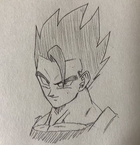 Gohan Drawing Sketch, Dbs Drawings, Gohan Sketch, Gohan Drawing, Dragon Ball Drawing, Drawing Cartoon Characters Sketches, Dbz Drawings, Goku Drawing, Naruto Sketch Drawing