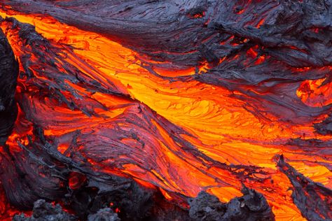 Rivers of fire | 6 places where you can (safely) watch lava flow | MNN - Mother Nature Network Lava Rock Landscape, Magma Chamber, Spyro The Dragon, Lava Flow, Lava Rock, Volcano, National Geographic, Geology, Graphic Art Print