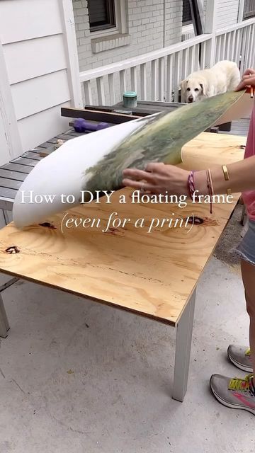 Plywood Picture Frame, Midge Podge Pictures On Wood, Diy Bff, Plywood Art, Plywood Diy, Wood Dye, Diy Glue, 45 Degree Angle, Brad Nailer