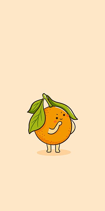 Cartoon Fruit Wallpaper, Fruits Background Wallpapers, Cute Wallpapers Orange, Orange Cute Wallpaper, Orange Fruit Background, Cute Orange Wallpaper, Wallpaper Buah, Orange Fruit Wallpaper, Orange Drawing